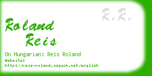 roland reis business card